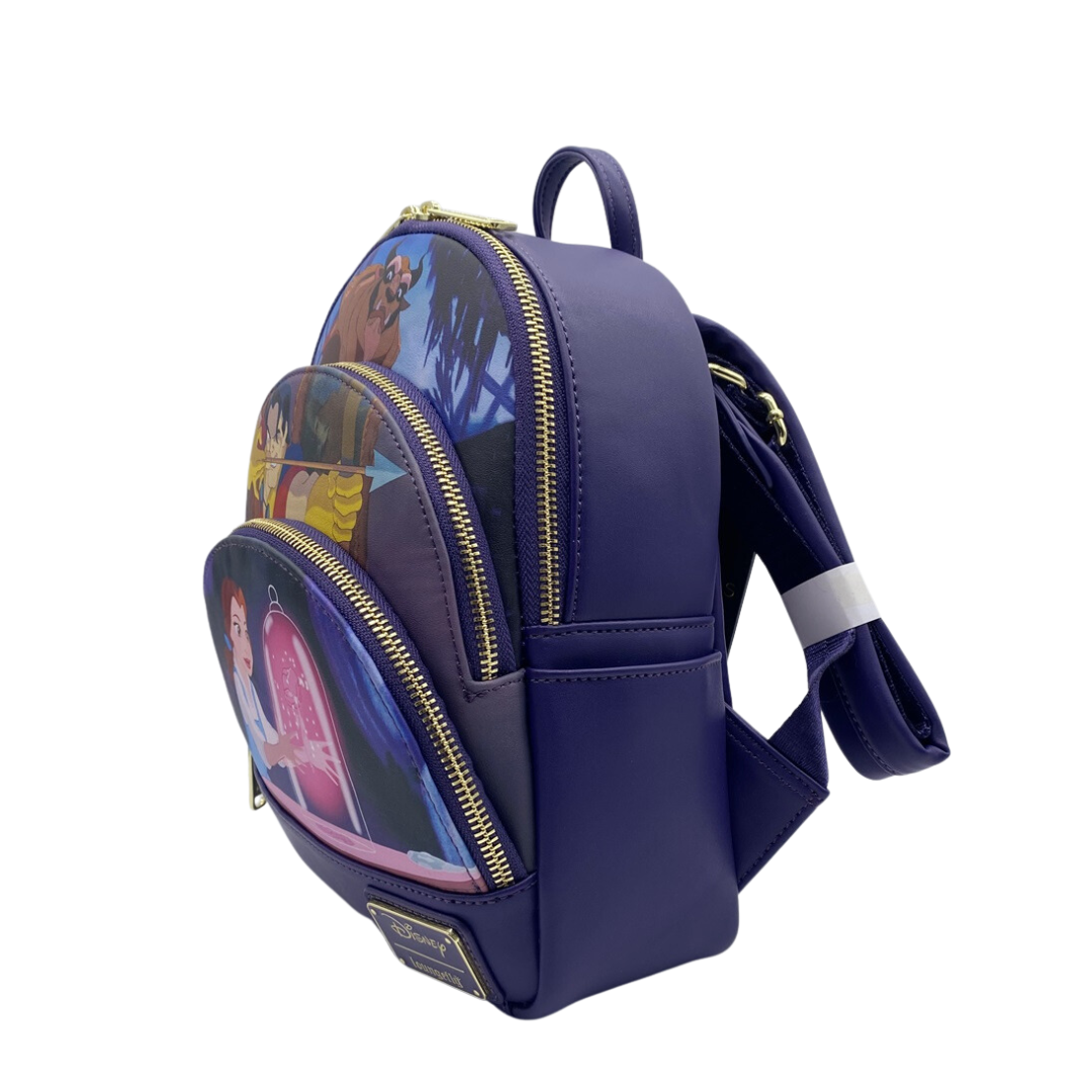 beast mini backpack Loungefly Beauty and the Beast Triple Pocket Mini Backpack (Exclusive)