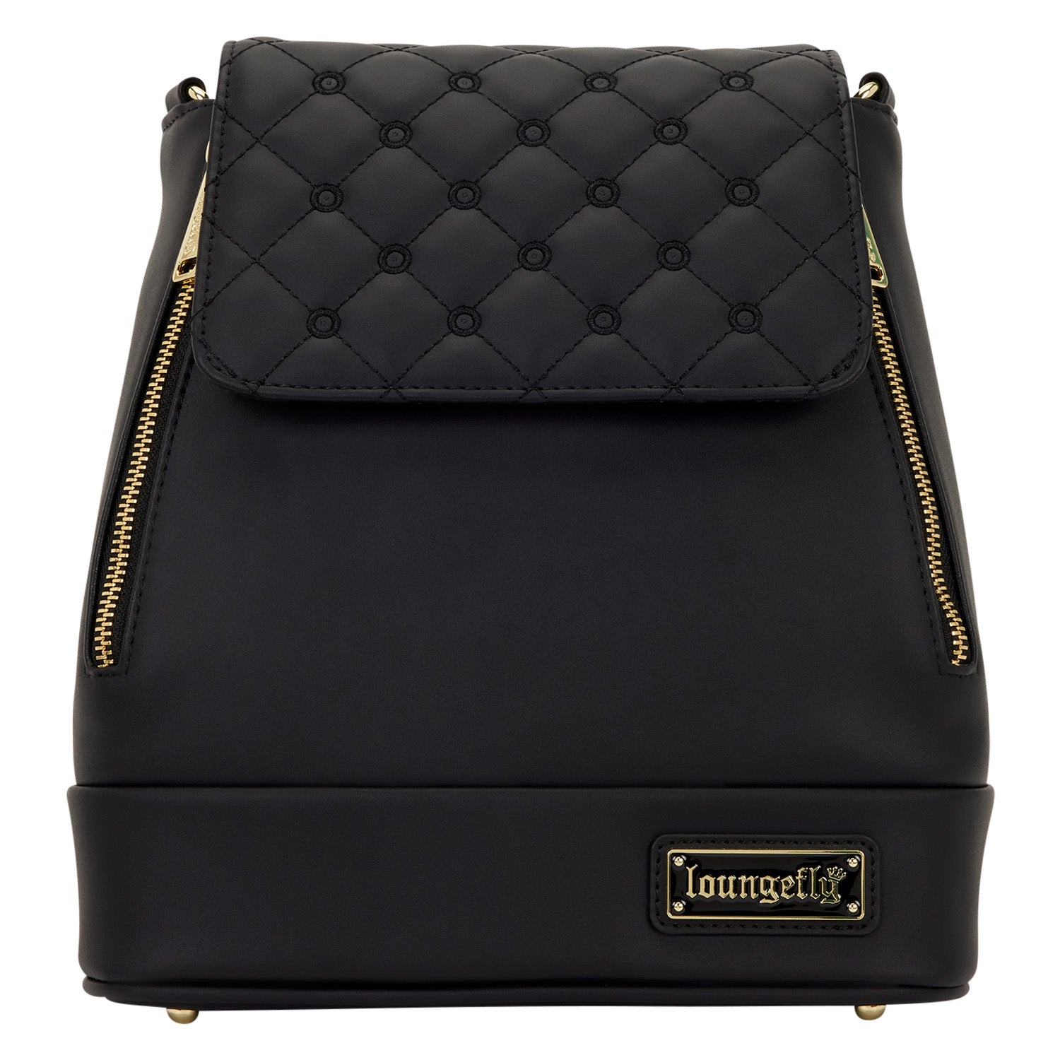 Loungefly The Lilly Black Convertible Mini Backpack & Crossbody Pin Trader Bag