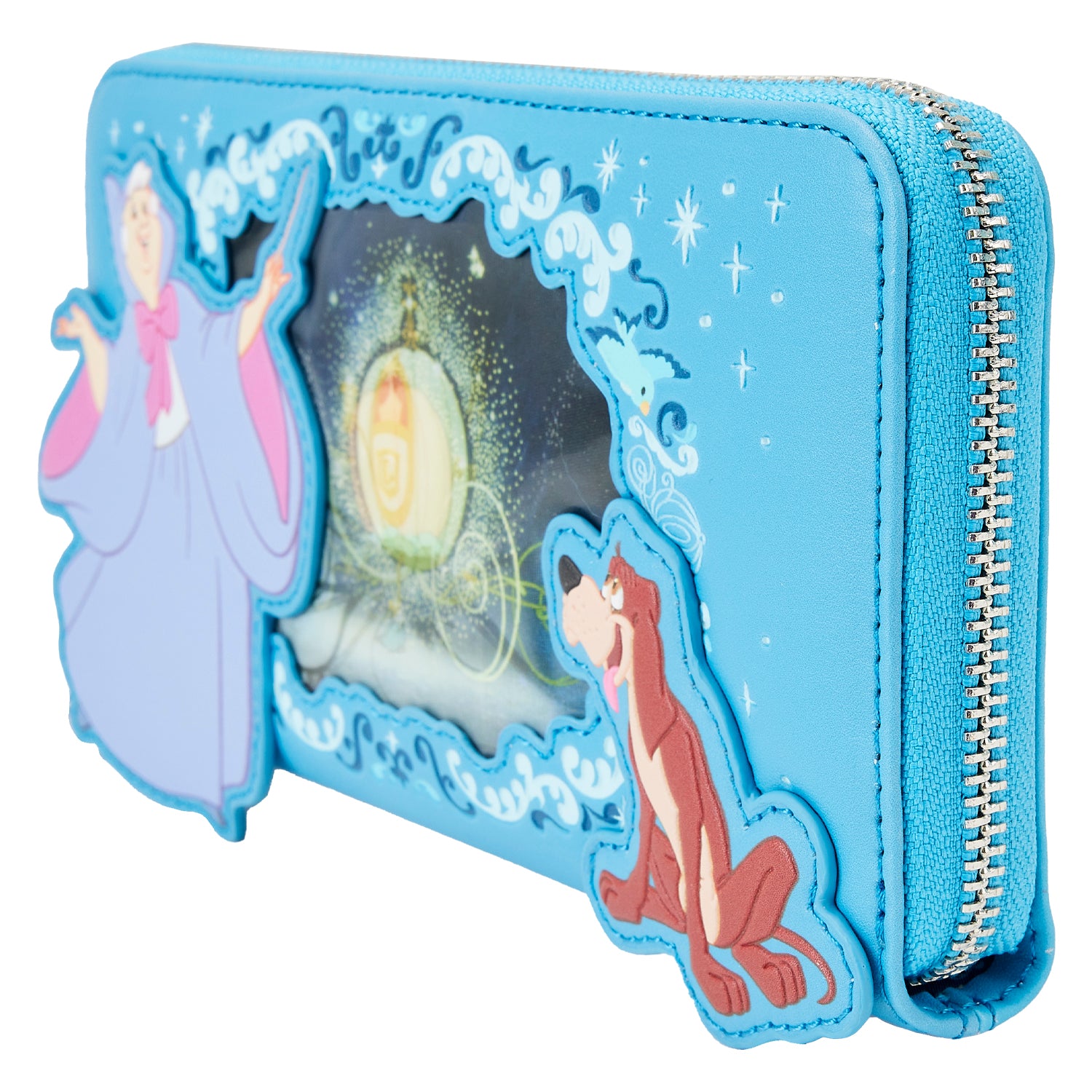 Loungefly Disney Sleeping Beauty Three Good Fairies Zipper Wallet