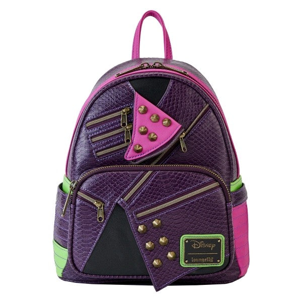 descendants 2 leather backpack Loungefly Disney Evie Cosplay Mini : Clothing, Shoes & Jewelry colored metal hardware Applique Disney Descendants Backpack Purple Faux