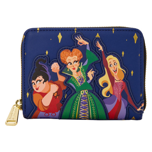 Loungefly Disney Hocus Pocus Sanderson Sisters Night Sky Zip