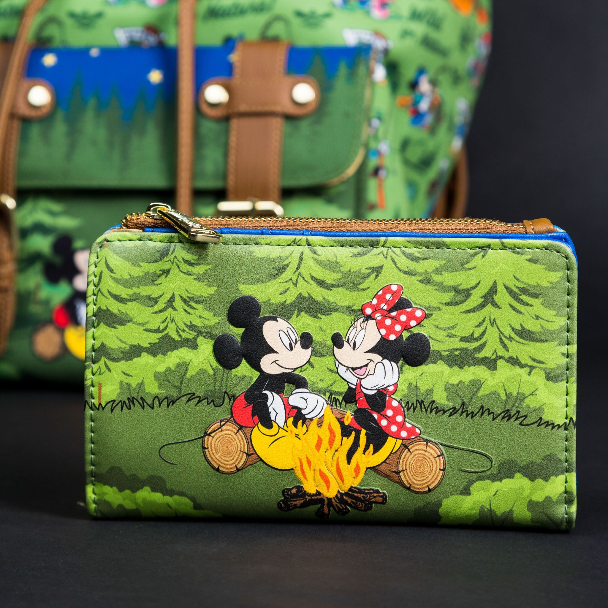 Disney Minnie Mouse Glow in the Dark Pumpkin Flap Wallet