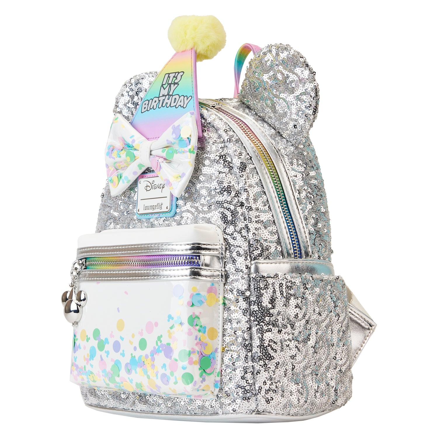 Amscan Mini Patterned Iridescent Backpack Keychain Birthday Party
