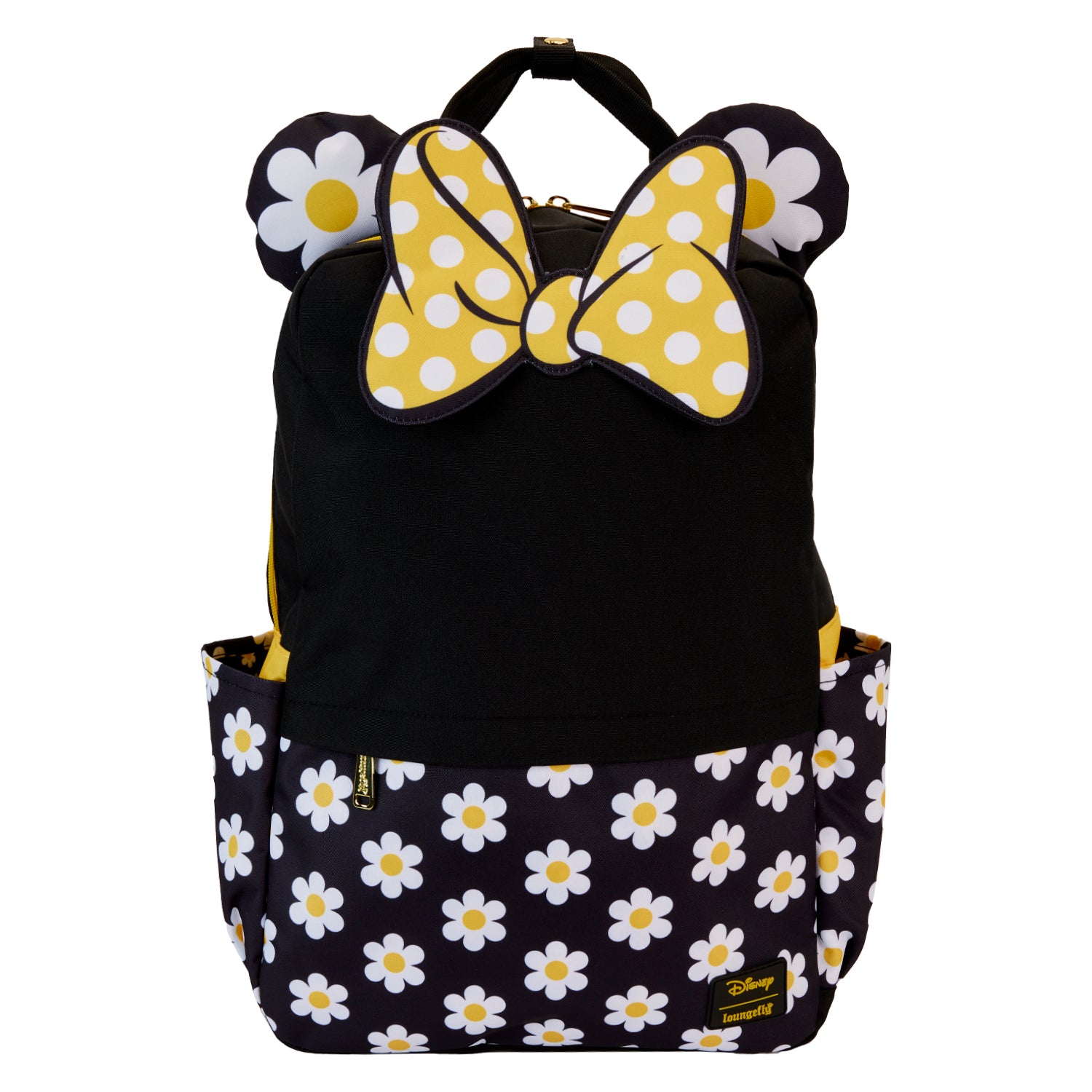 NWT-MINNIE MOUSE BACKPACK-GOLD AND BLACK Loungefly Disney Mickey Mouse Quilted Mini Backpack | Hot Topic main image 2