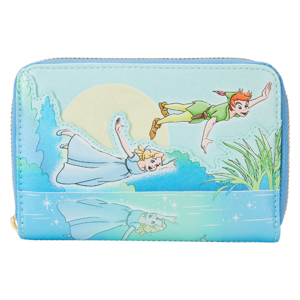 Loungefly Peter Pan with matching wallet Loungefly Peter Pan You Can Fly Glow Zip Around Wallet  main image 3