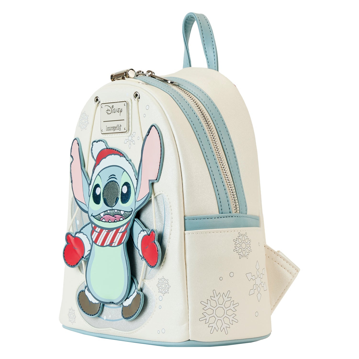 angel from lulo and stitch loungefly mini backpack Loungefly Stitch Snow Angel Cosplay Mini Backpack