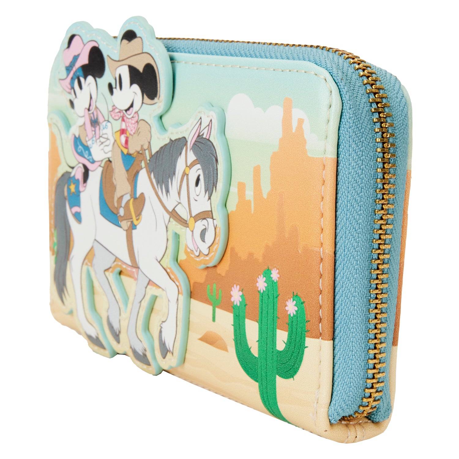 Loungefly Disney Western Mickey & Minnie Zip Around Wallet