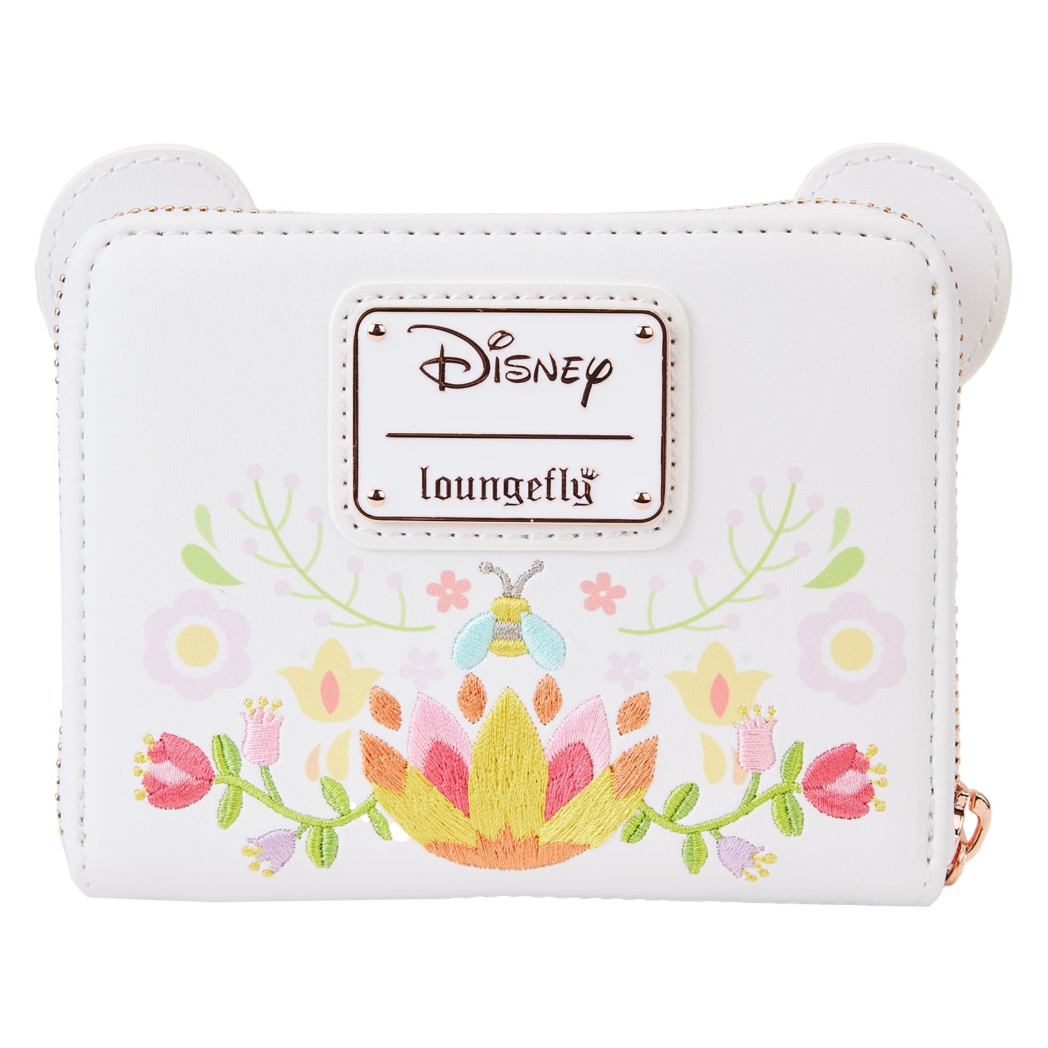 Loungefly Disney Winnie the Pooh Cosplay Folk Floral Zip Around Wallet