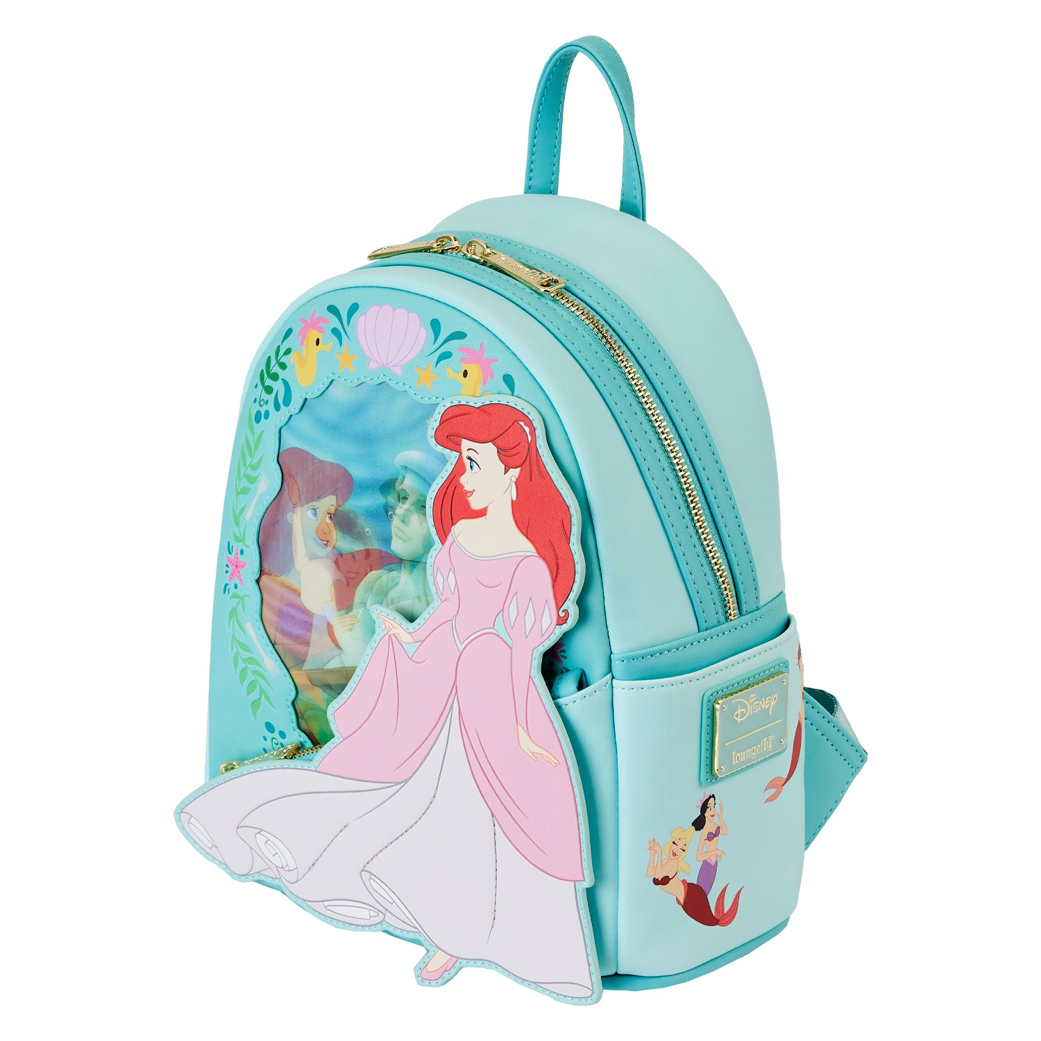 Loungefly Disney the Little Mermaid Princess Lenticular Mini Backpack (Pre-order)