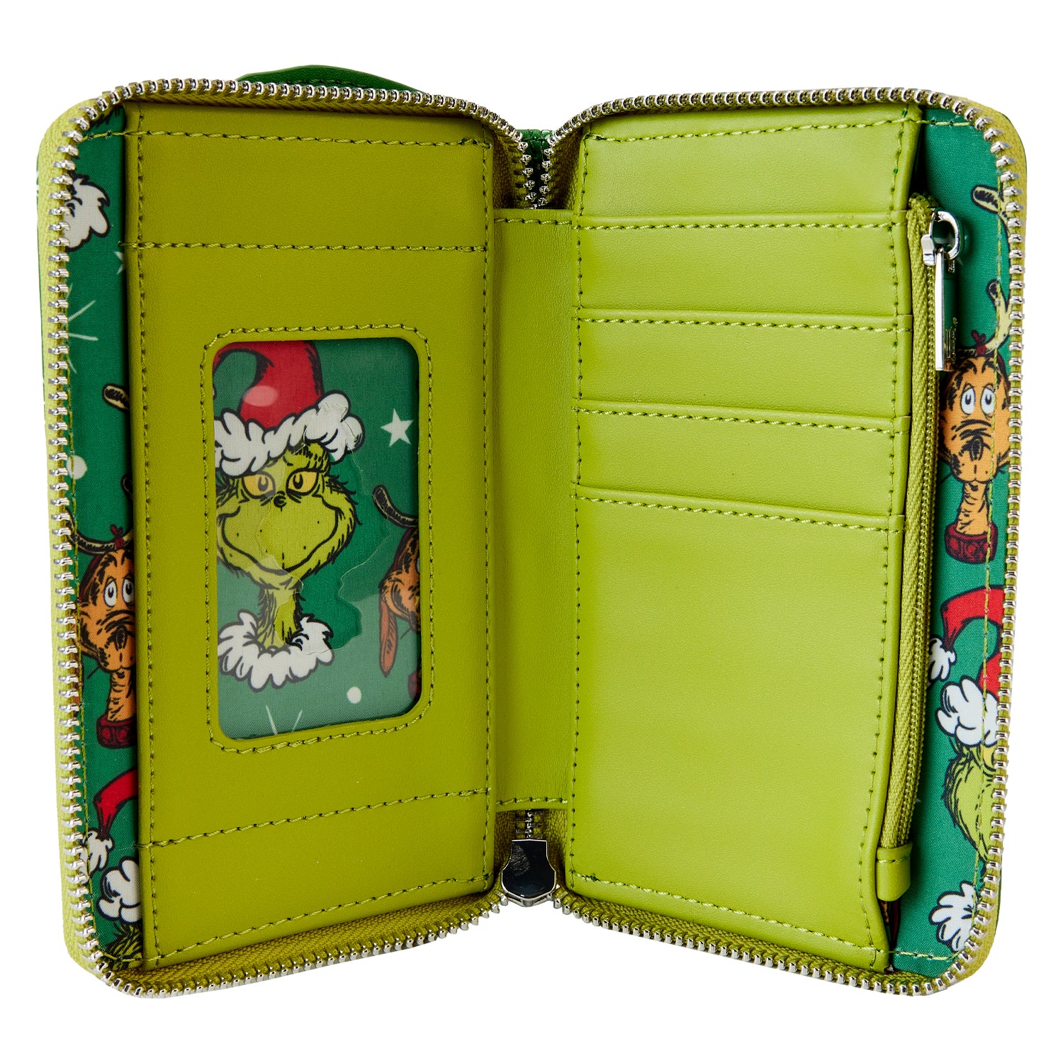 Loungefly Dr Seuss Santa Grinch and Max Ziparound Wallet – Circle