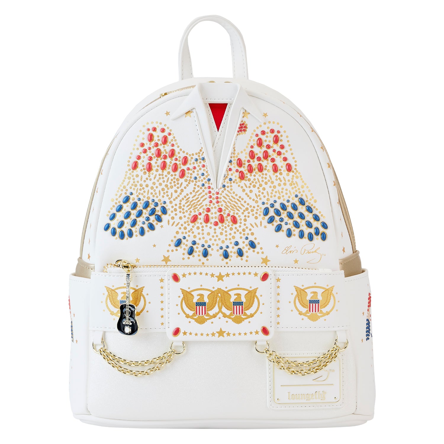 Loungefly Elvis Presley Aloha Jumpsuit Cosplay Mini Backpack