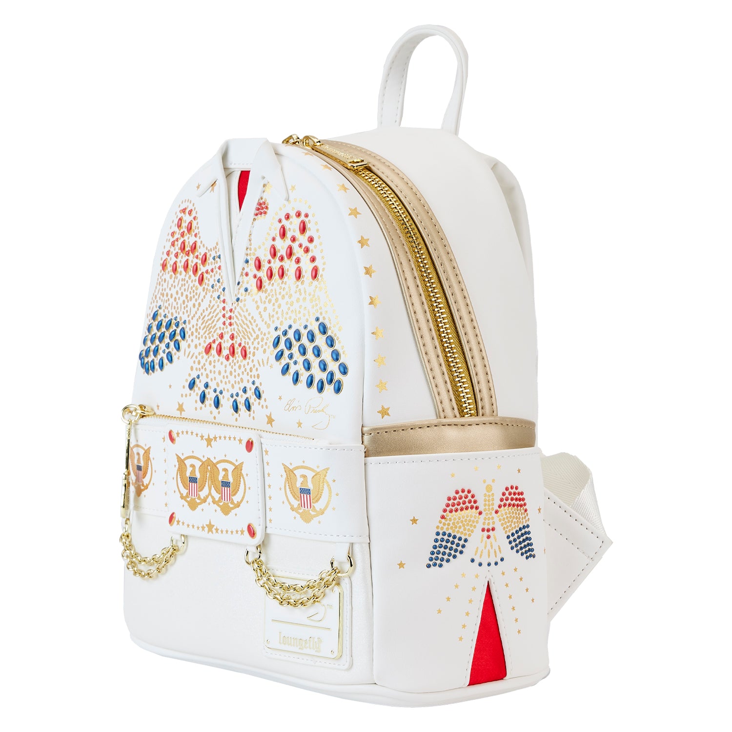 Loungefly Elvis Presley Aloha Jumpsuit Cosplay Mini Backpack