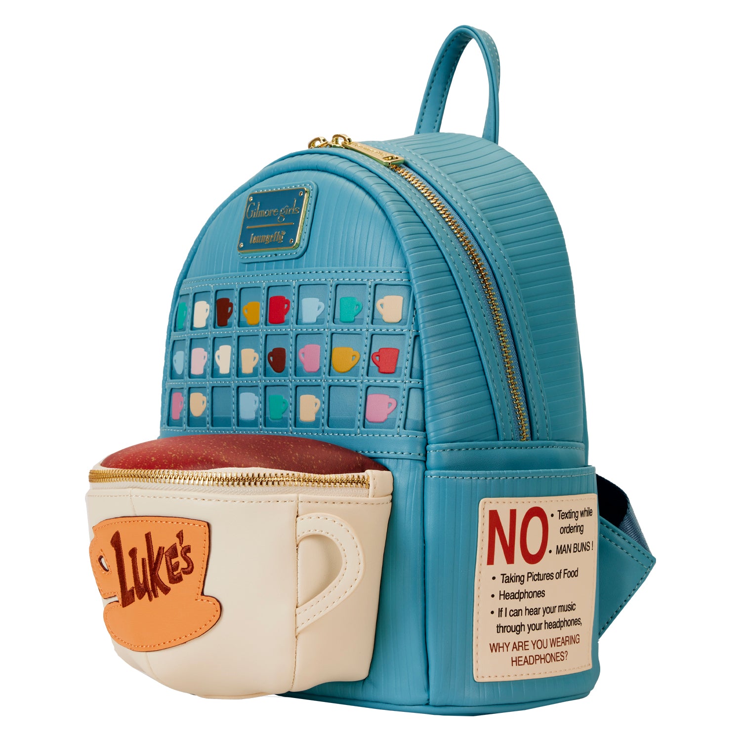 Loungefly Gilmore Girls Lukes Diner Domed Coffee Cup Mini Backpack
