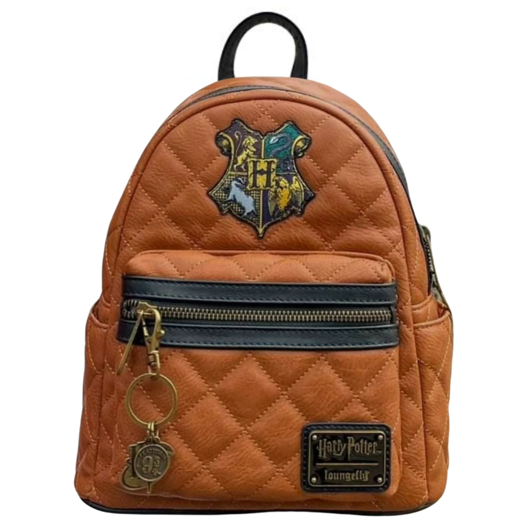 harry potter backpack mini EXCLUSIVE DROP: Loungefly Gryffindor House and an iconic Hogwarts house colours pattern on the interior Harry Potter Hogwarts Crest Mini