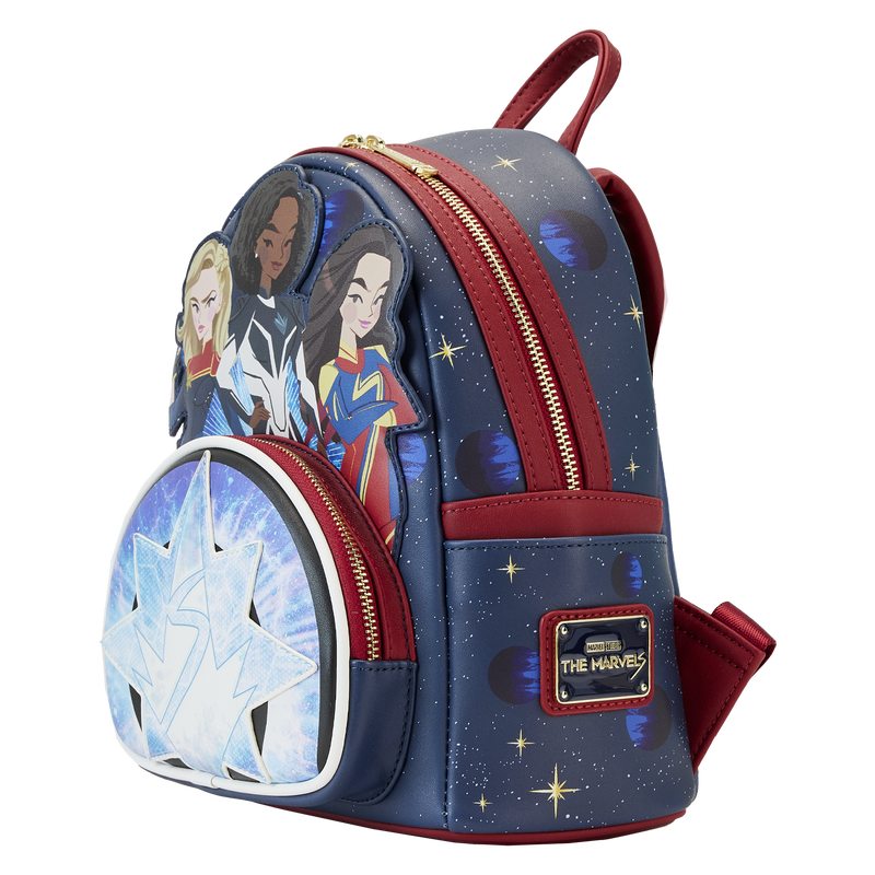 captain marvel faux leather mini backpack Loungefly Marvel The Marvels Group Mini Backpack
