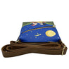 Loungefly Mickey & Minnie Camping Scene Crossbody Passport Bag In Blue