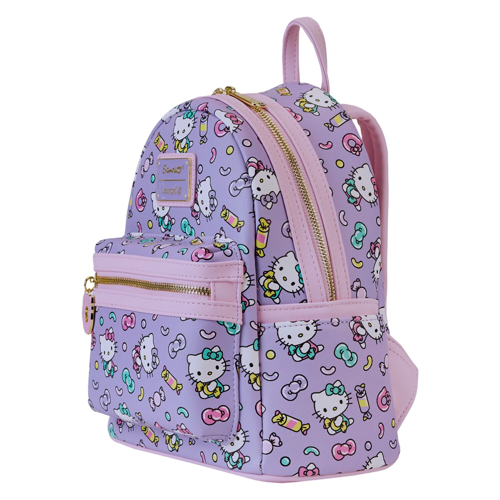 Sanrio Loungefly Loves Hello Kitty print backpack with bows & ears *Flawed