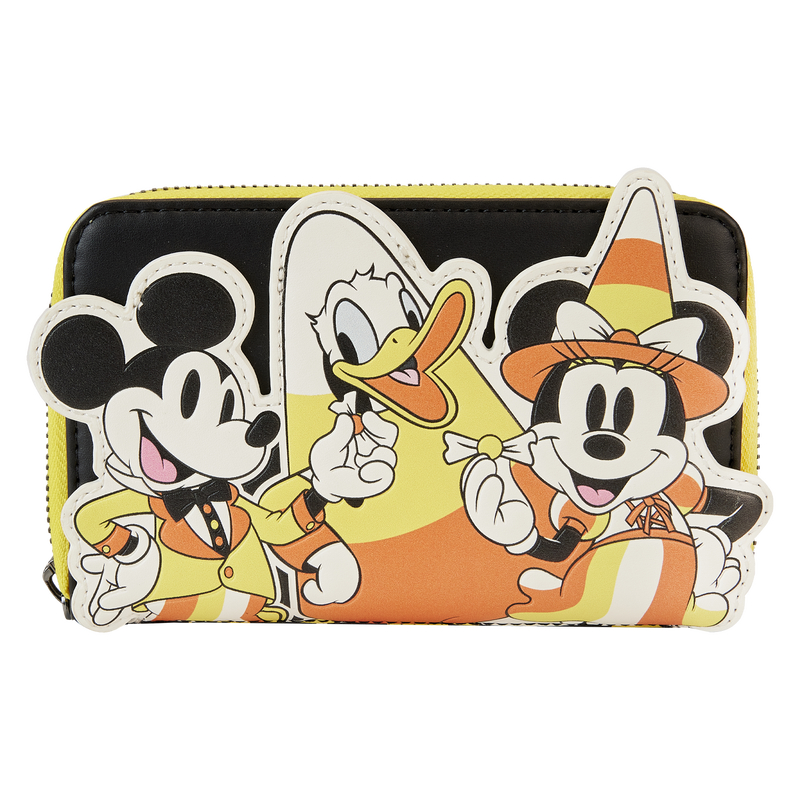 Loungefly Disney Mickey and Friends Candy Corn Ziparound Wallet