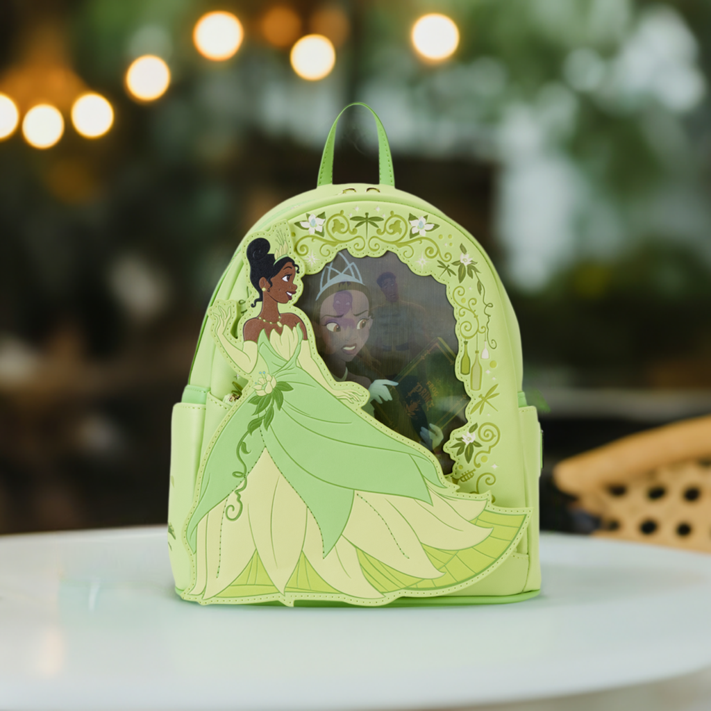 Loungefly Disney Princess and the Frog Tiana Lenticular Mini Backpack Circle Of Hope Boutique