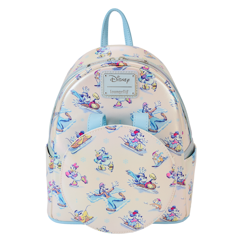 all loungefly disney mini backpacks Loungefly Mickey & Friends Winter Wonderland Mini Backpack With Ear Headband