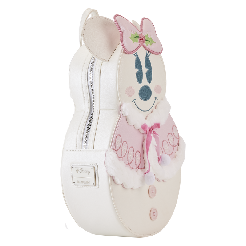 disney snowman minnie mouse sequin cosplay mini backpack Disney Minnie Pastel Figural Snowman Mini Backpack