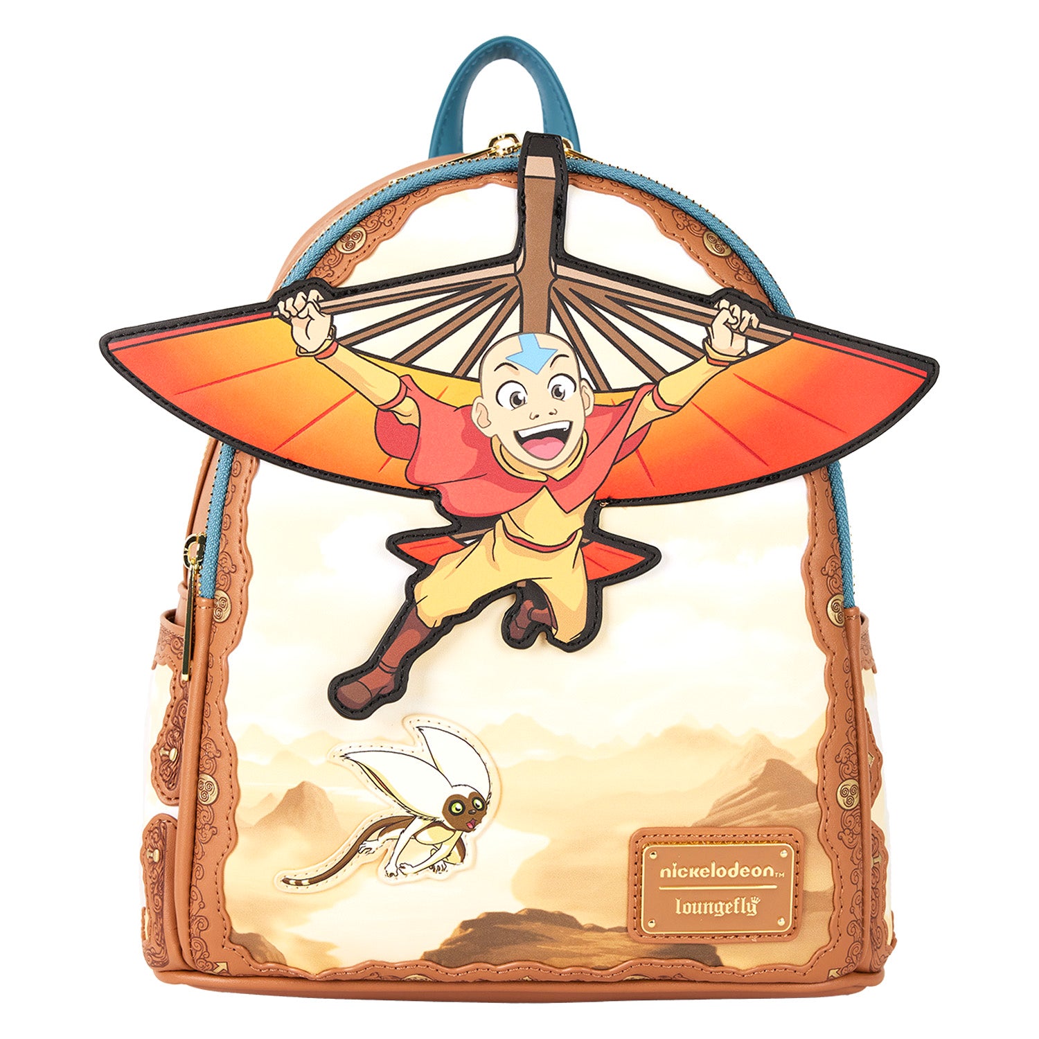 Loungefly Nickelodeon Avatar: The Last Airbender Aang Glider Staff Mini Backpack