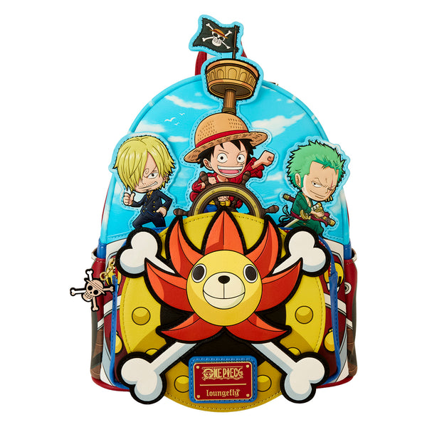 Loungefly One Piece 25th Anniversary Straw Hat Pirates Mini Backpack Loungefly One Piece 25th Anniversary Straw Hat Pirates Mini Backpack