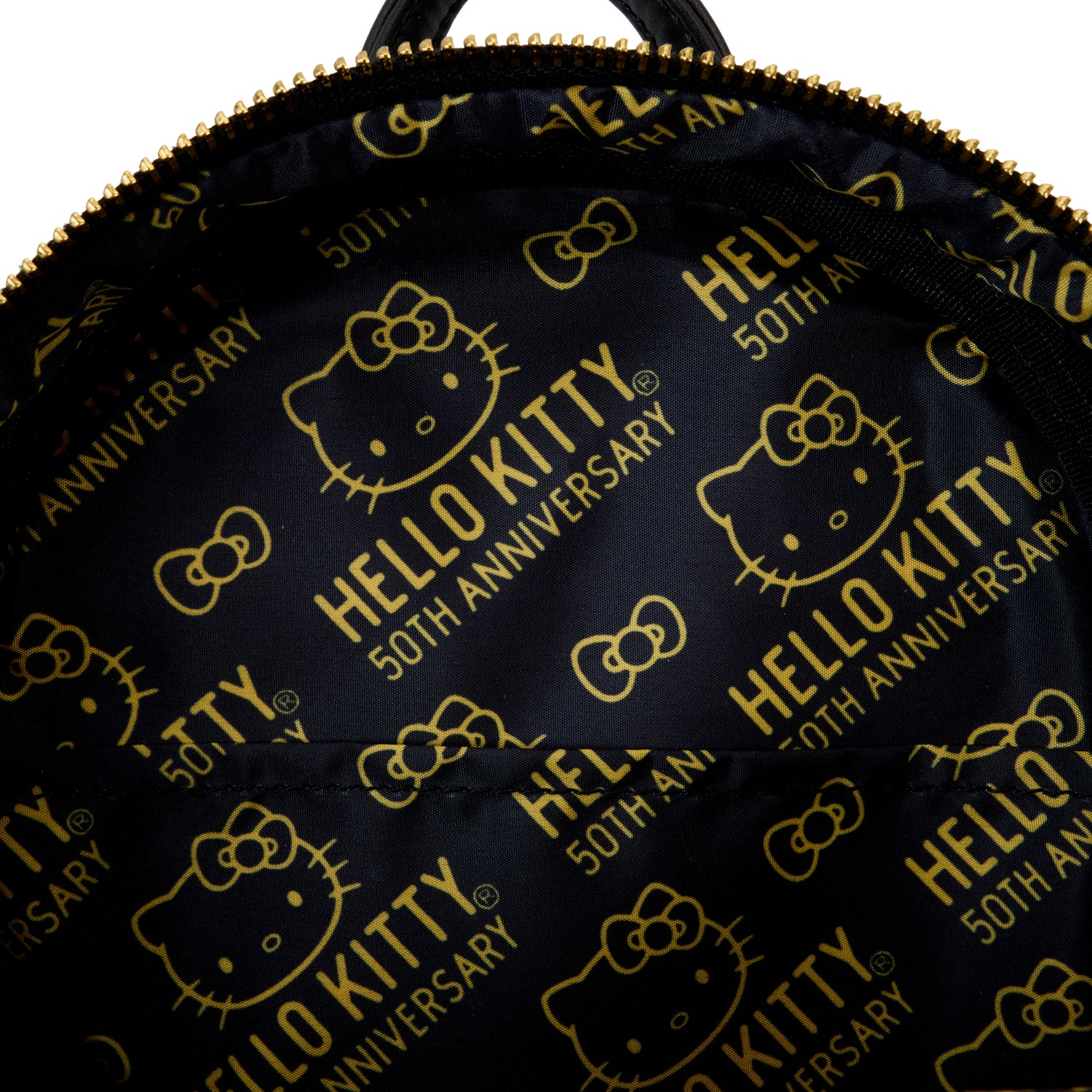 Hello Kitty 50th Anniversary Metallic Gold Mini Backpack Hello Kitty 50th Anniversary Metallic Gold Mini Backpack