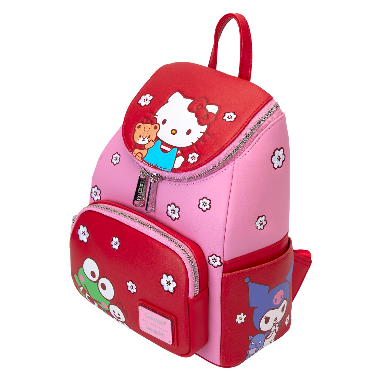 Loungefly Leather: Sanrio Hello Kitty and Friends Color Block Mini Backpack Loungefly Leather: Sanrio Hello Kitty and Friends Color Block Mini Backpack