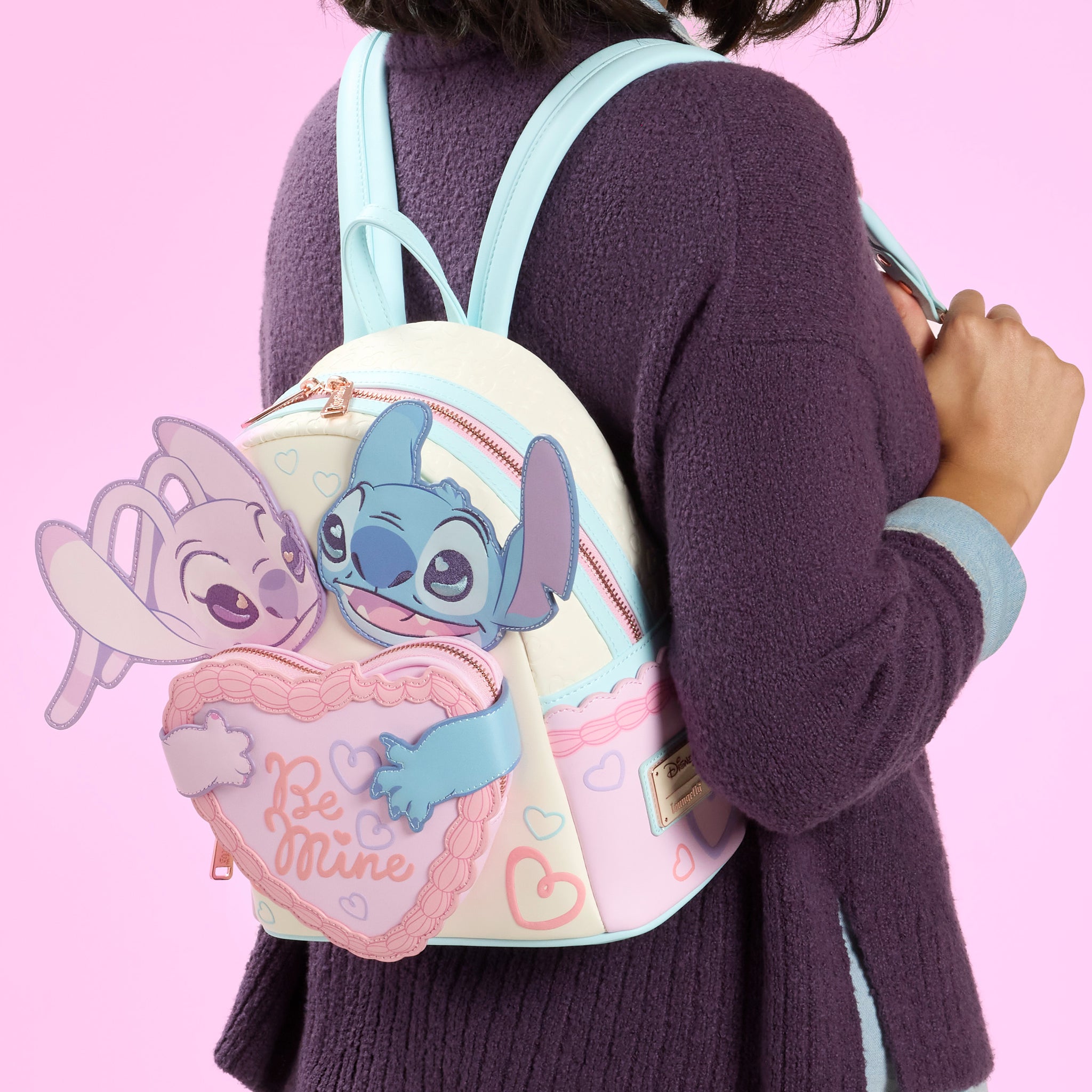 disney lilo & stitch women's mini backpack purple Disney's and -- Angel and Stitch WondaPop 11 and a removable webbing puller for versatility Disney Lilo & STITCH Women's