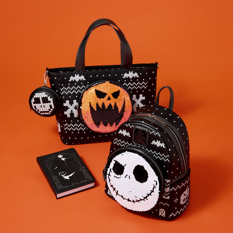 jack mini backpack The Nightmare Before Christmas Jack Skellington Reversible Sequins Mini Backpack