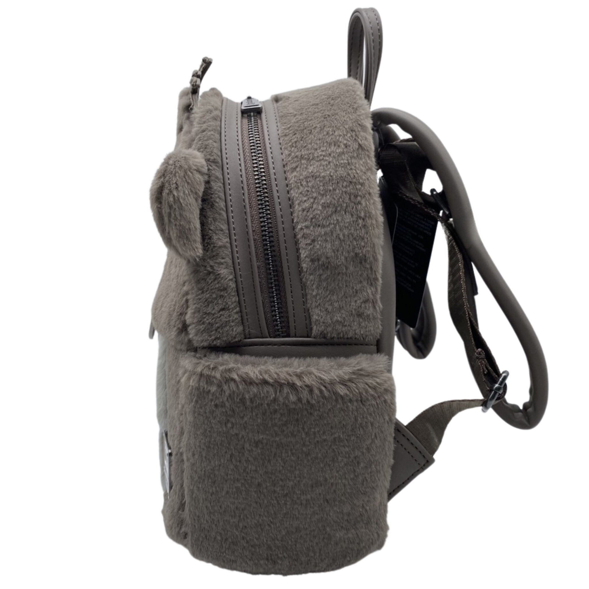 grey faux fur mini backpack Loungefly Disney Jungle Book Baloo Cosplay Backpack (Exclusive) – Circle Of Hope Boutique