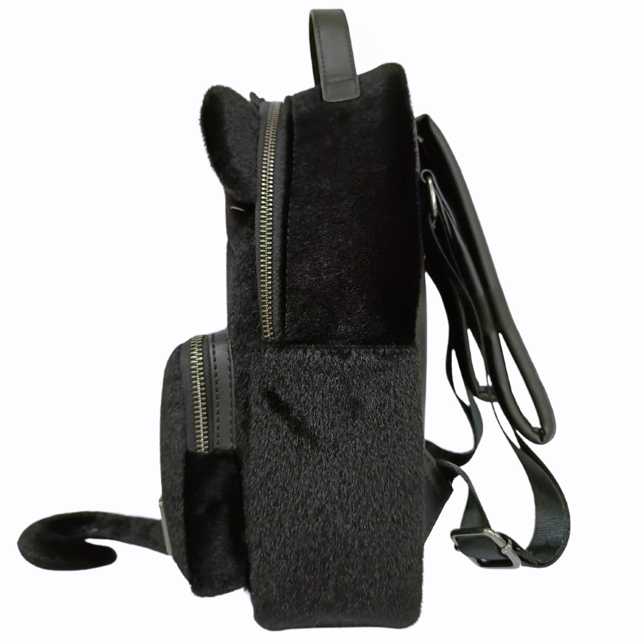 black fuzzy mini backpack Loungefly The Jungle Book Bagheera Cosplay Mini Backpack (Exclusive)