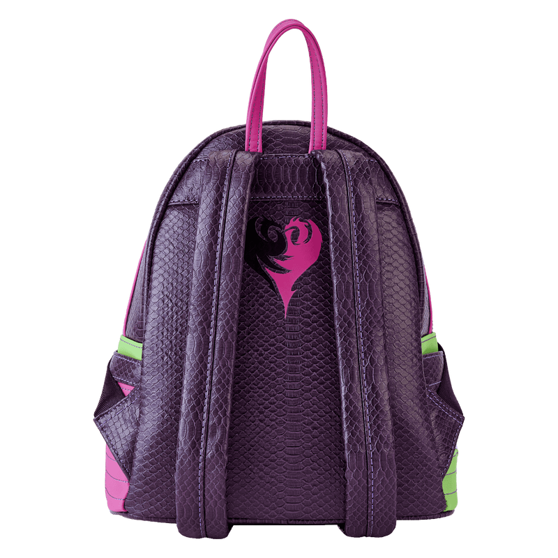 descendants purple leather backpack Loungefly Disney Descendants Maleficent Cosplay Mini Backpack
