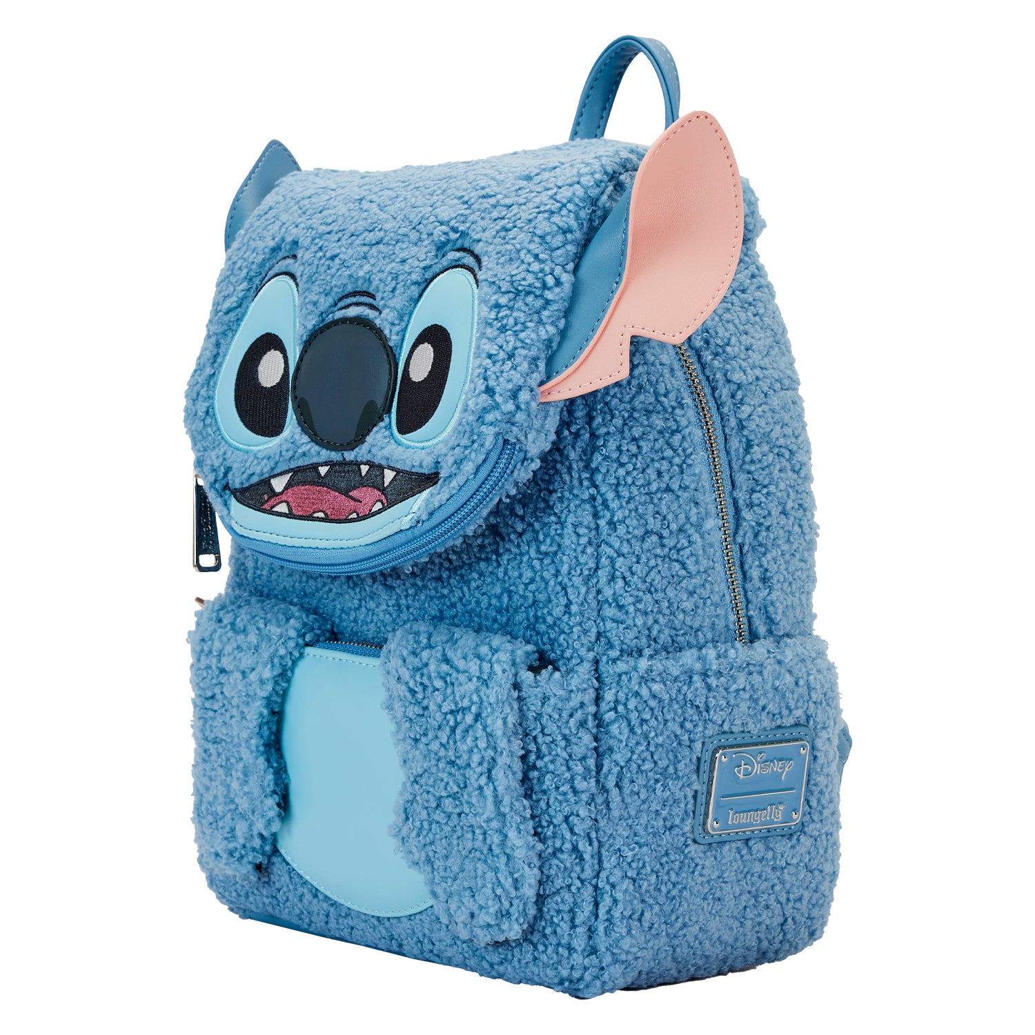 Loungefly Disney Stitch Plush Pocket Mini Backpack - PREORDER