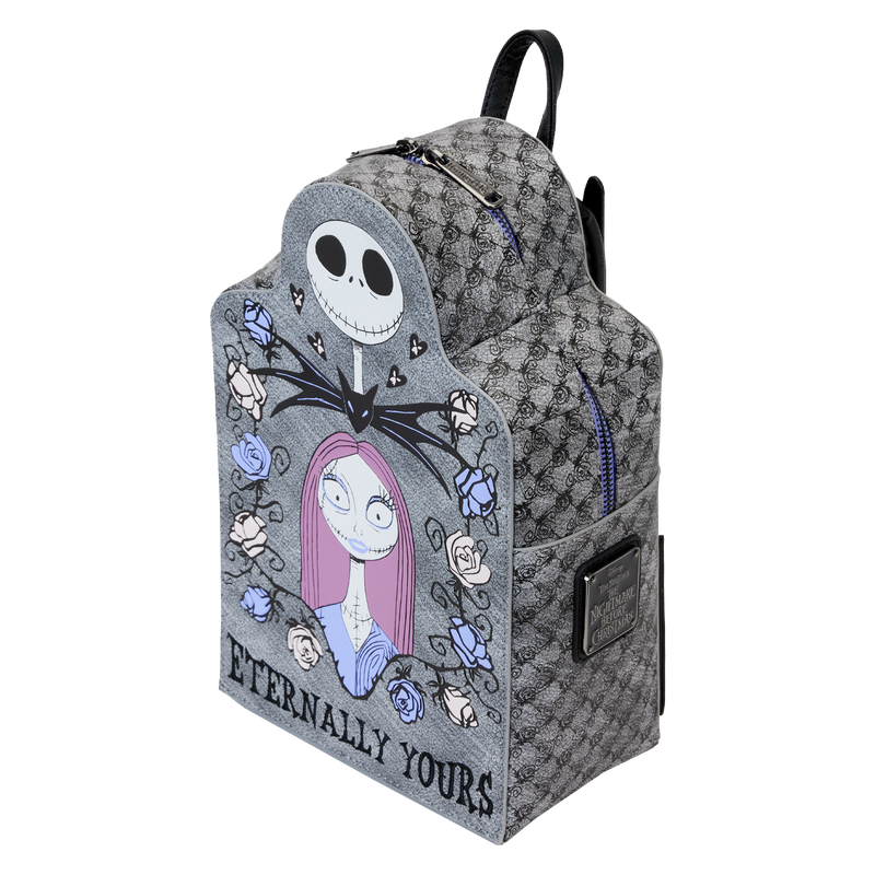 jack skellington mini backpack by loungefly Nightmare Before Christmas Get Lojos Mojo The body of the bag has a design similar to a holiday sweater The Nightmare Before Christmas Jack