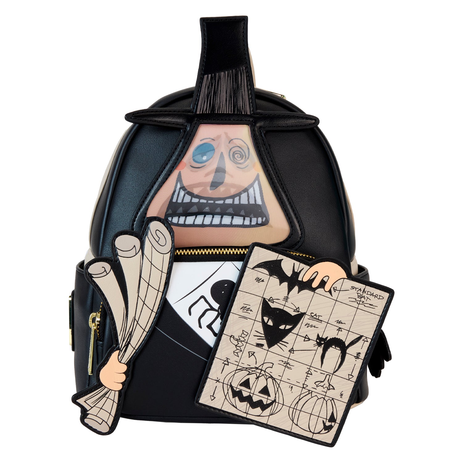 cat and jack mini backpack Loungefly Disney The Nightmare Before Christmas Mayor with Halloween Plans Lenticular Cosplay Mini-Backpack