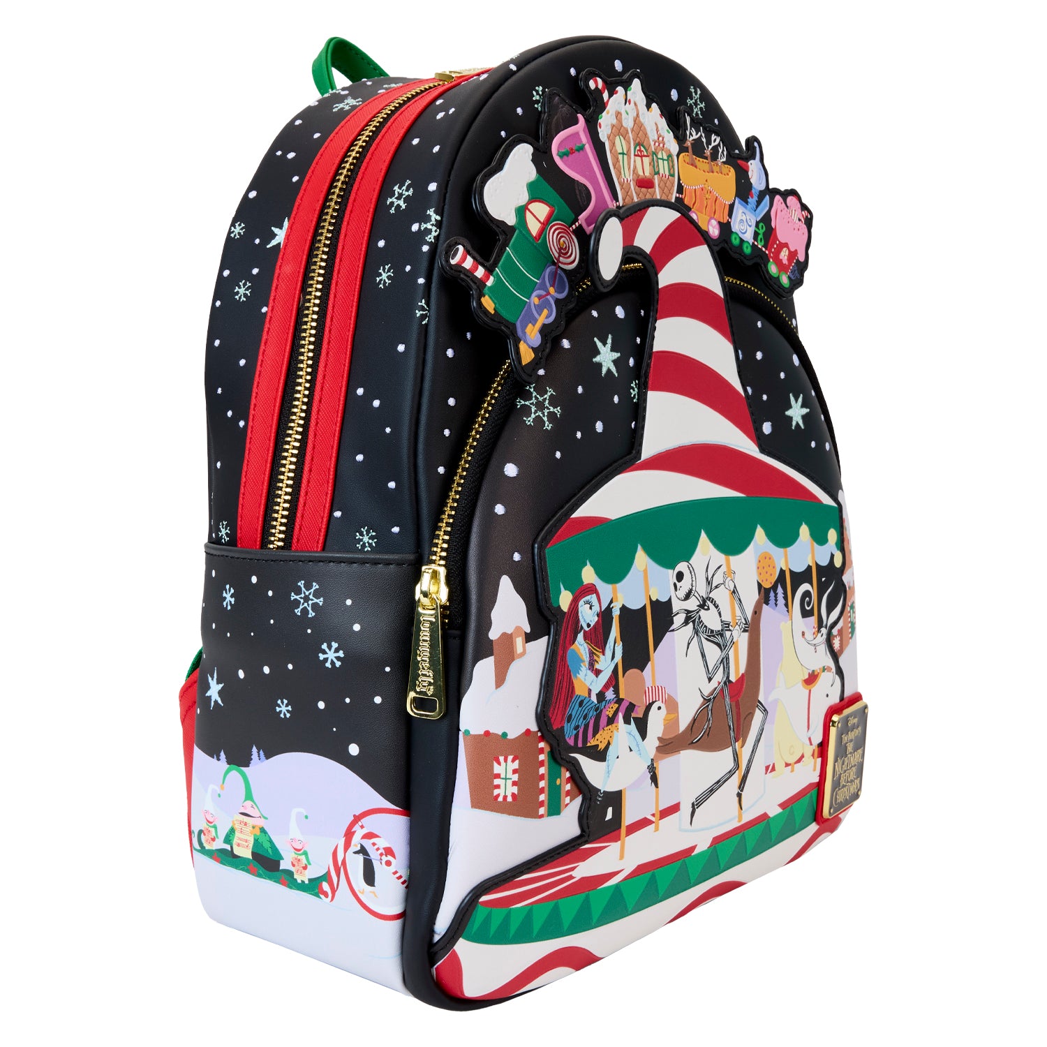 Loungefly Disney Nightmare Before Christmas Candy Cane Carousel Glow M – Circle Of Hope Boutique