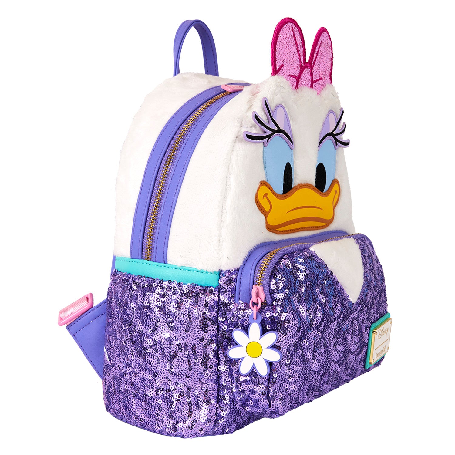 daisy duck loungefly mini backpack Disney and Wallet Set LuxeBag Step out in style with the Loungefly Disney Daisy Duck Plush Mini Backpack New Disney Parks Loungefly Daisy