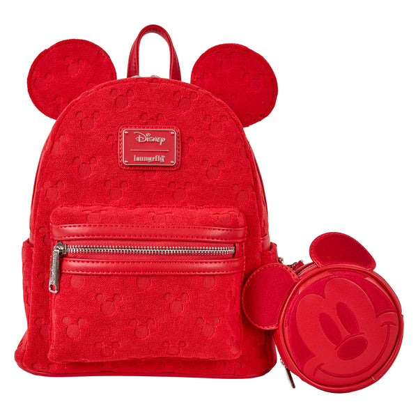 boys' disney mini backpack Disney Mickey Ears Red Burnout Mini-Backpack