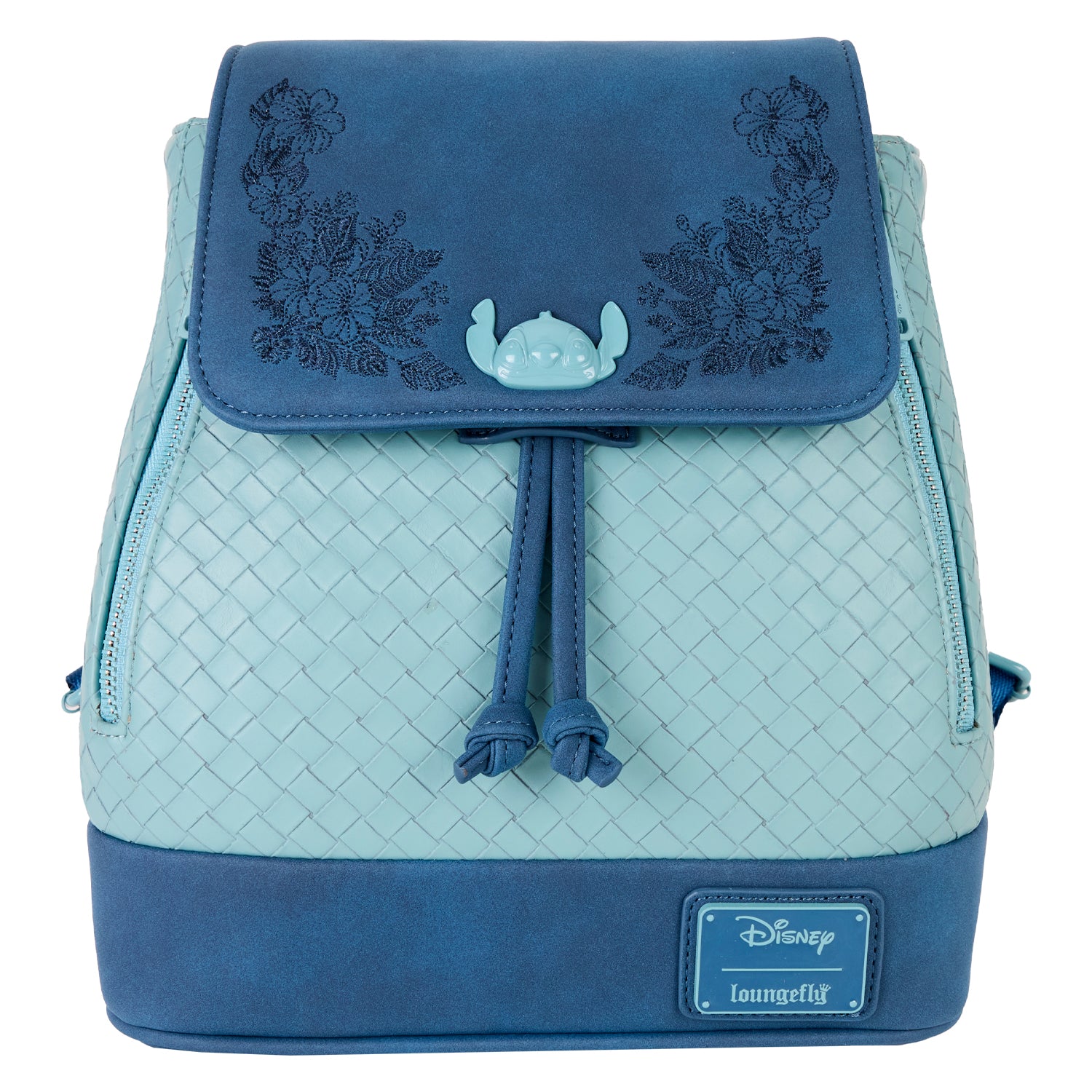 Loungefly Stitch Embroidered Floral Drawstring Mini Backpack