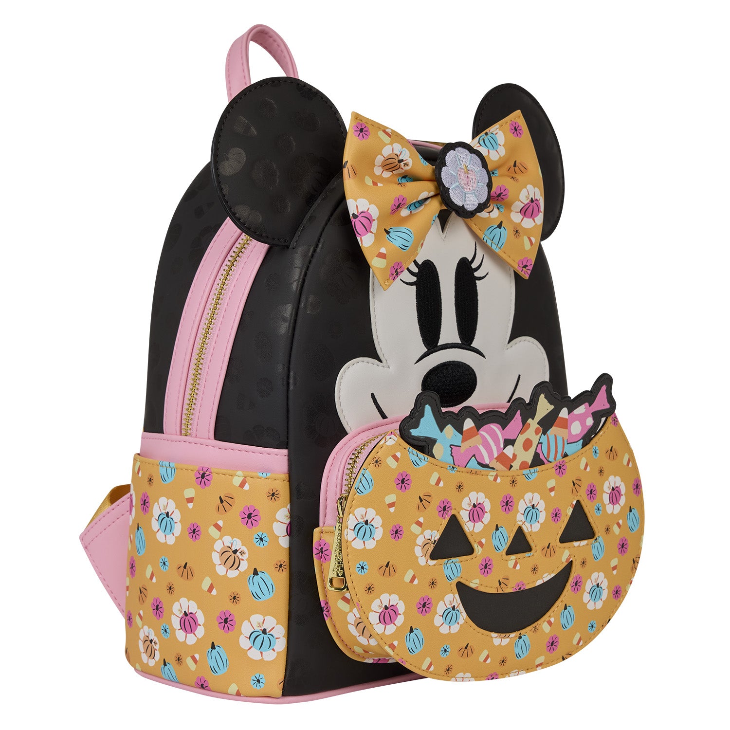 black minnie mouse mini backpack Disney Minnie Mouse Pumpkin Mini Backpack