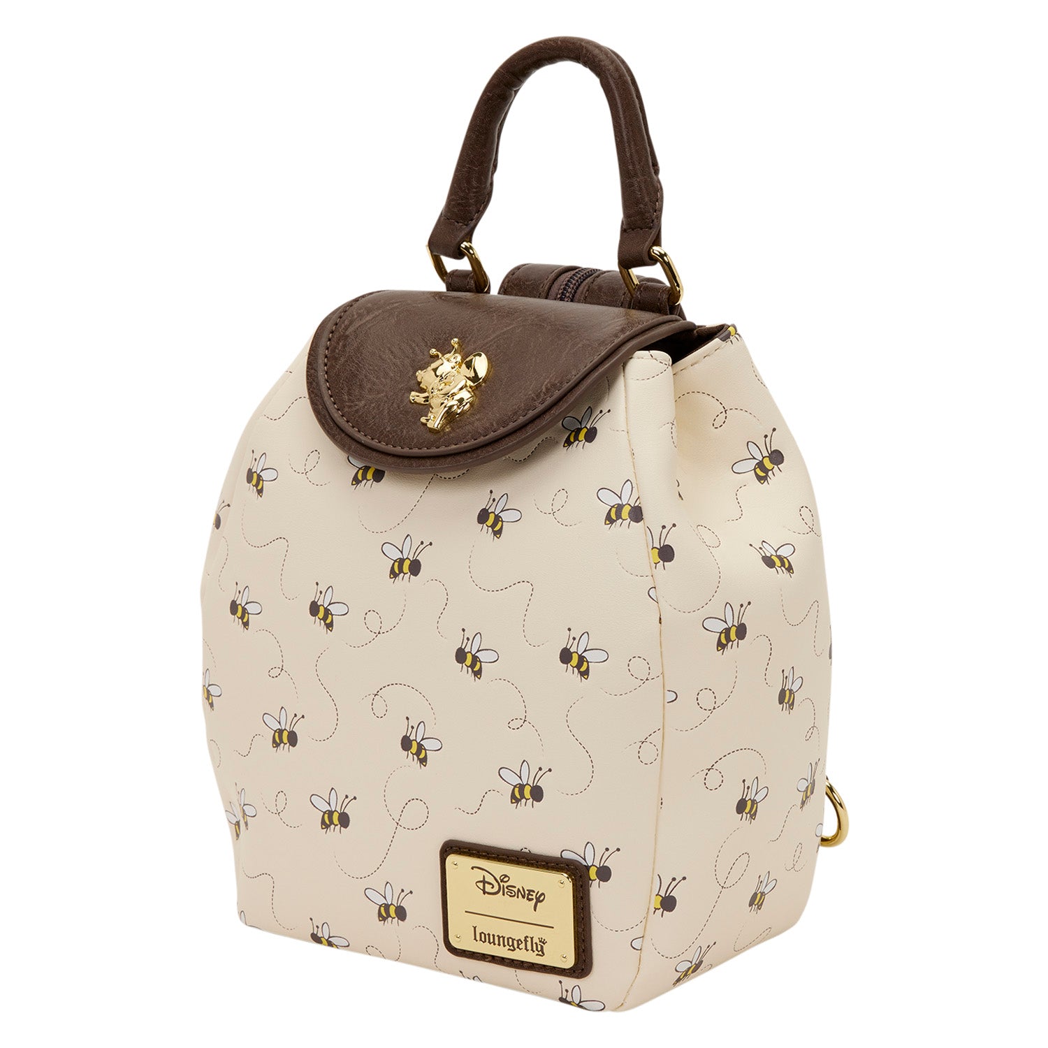floral honeycomb mini backpack Winnie the Pooh All-Over Print Micro Mini Backpack