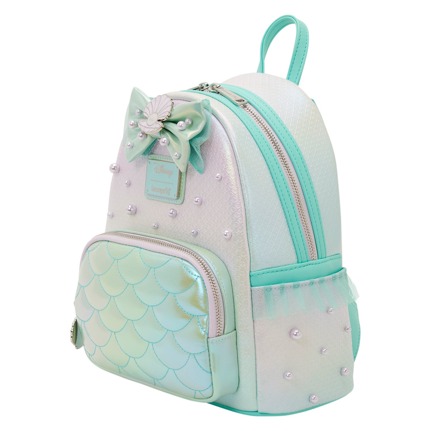 disney little mermaid ombre scales mini backpack Her Universe The GREEN NONE Featuring vibrant ocean hues and charming artwork from The Little Mermaid DISNEY*HER UNIVERSE* Little Mermaid Ombre