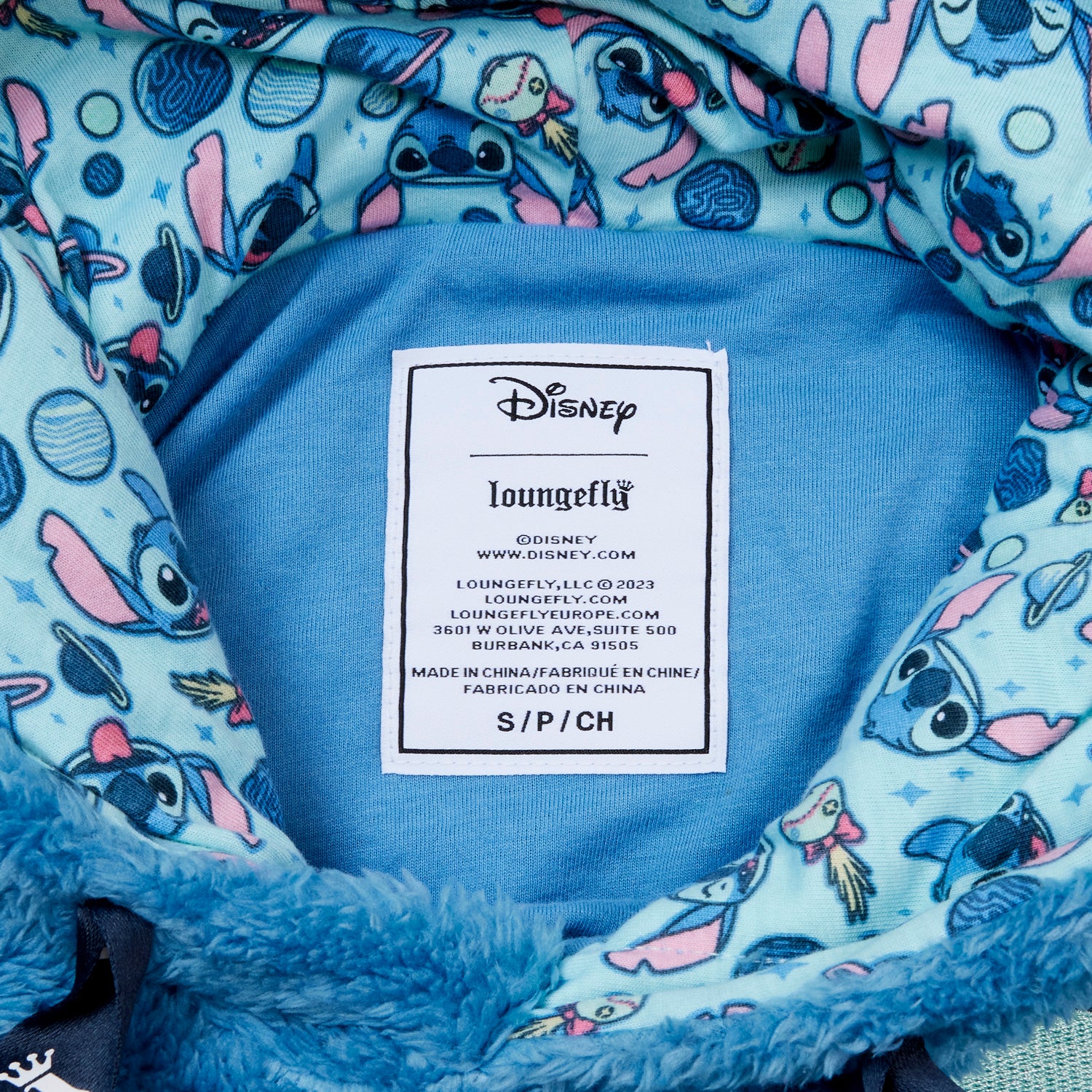 Disney Stitch Ohana Hoodie Blanket, Sherpa Fleece Oversized Hoodie