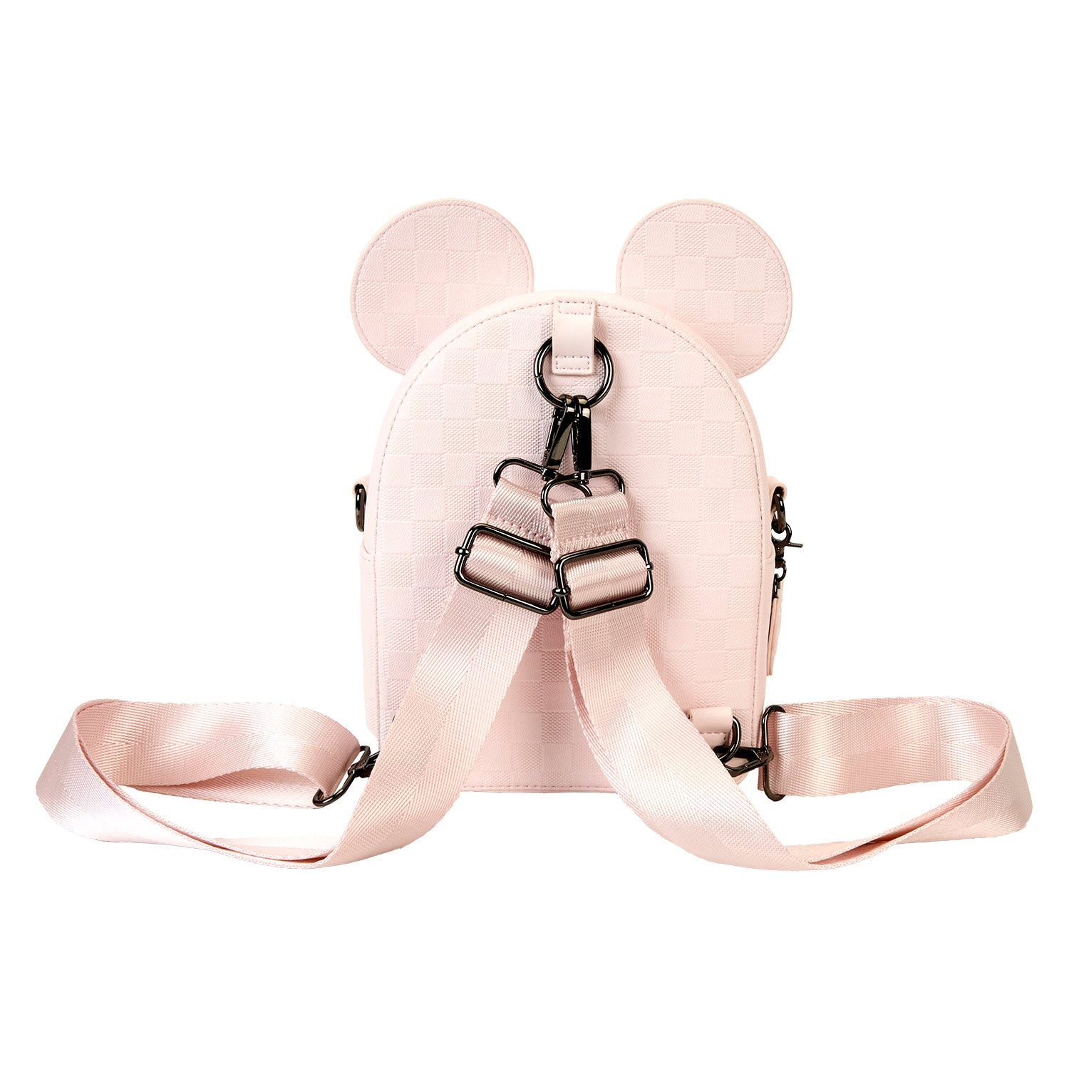disney's minnie mouse 3d quilted mini backpack Loungefly Minnie Mouse Checkered Texture Convertible Mini Backpack & Crossbody Bag