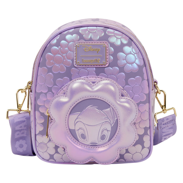 disney purple mini backpack leather Bambi Iridescent Convertible Mini Backpack & Crossbody Bag