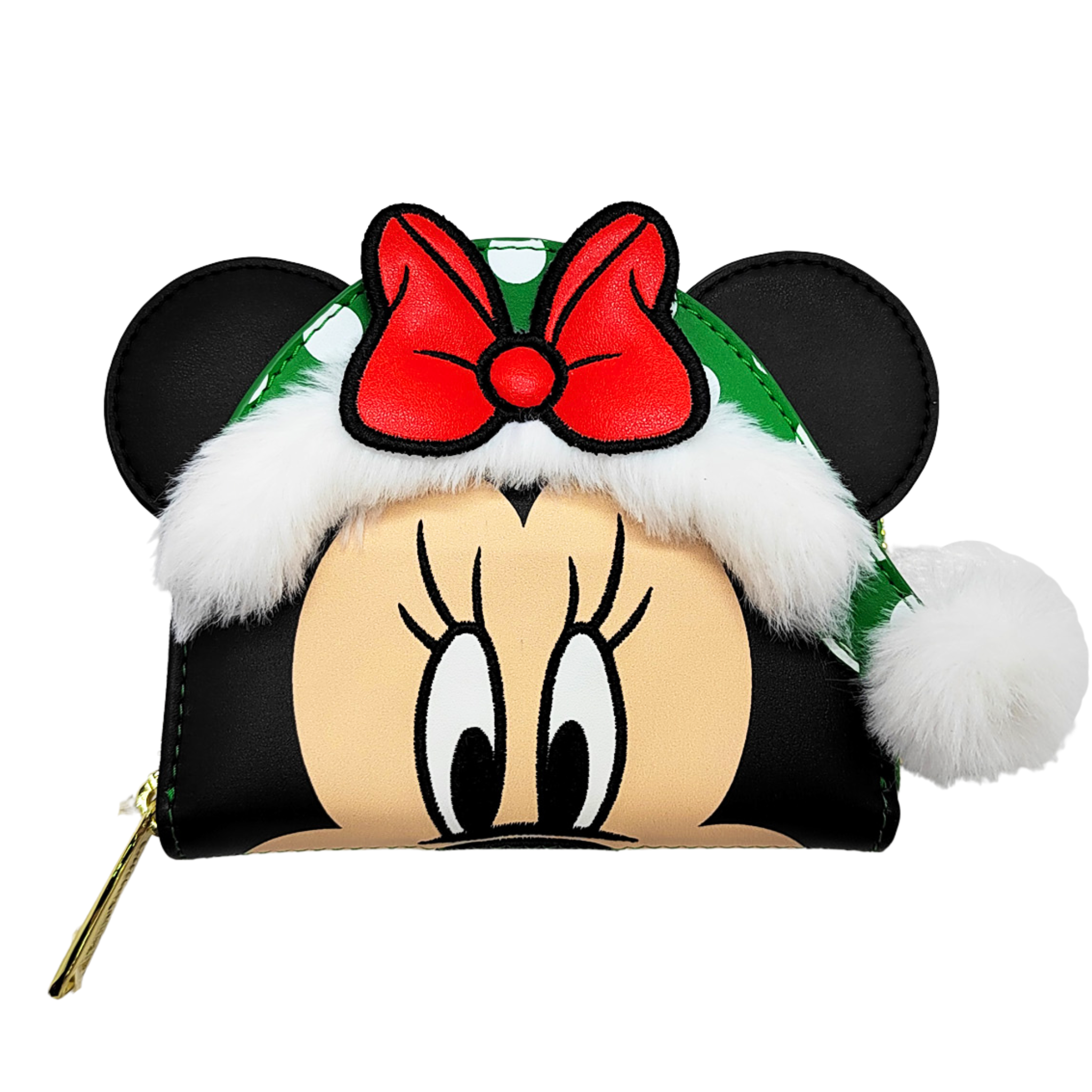 Loungefly Disney Minnie Mouse Elf Polka Dot Christmas Wallet