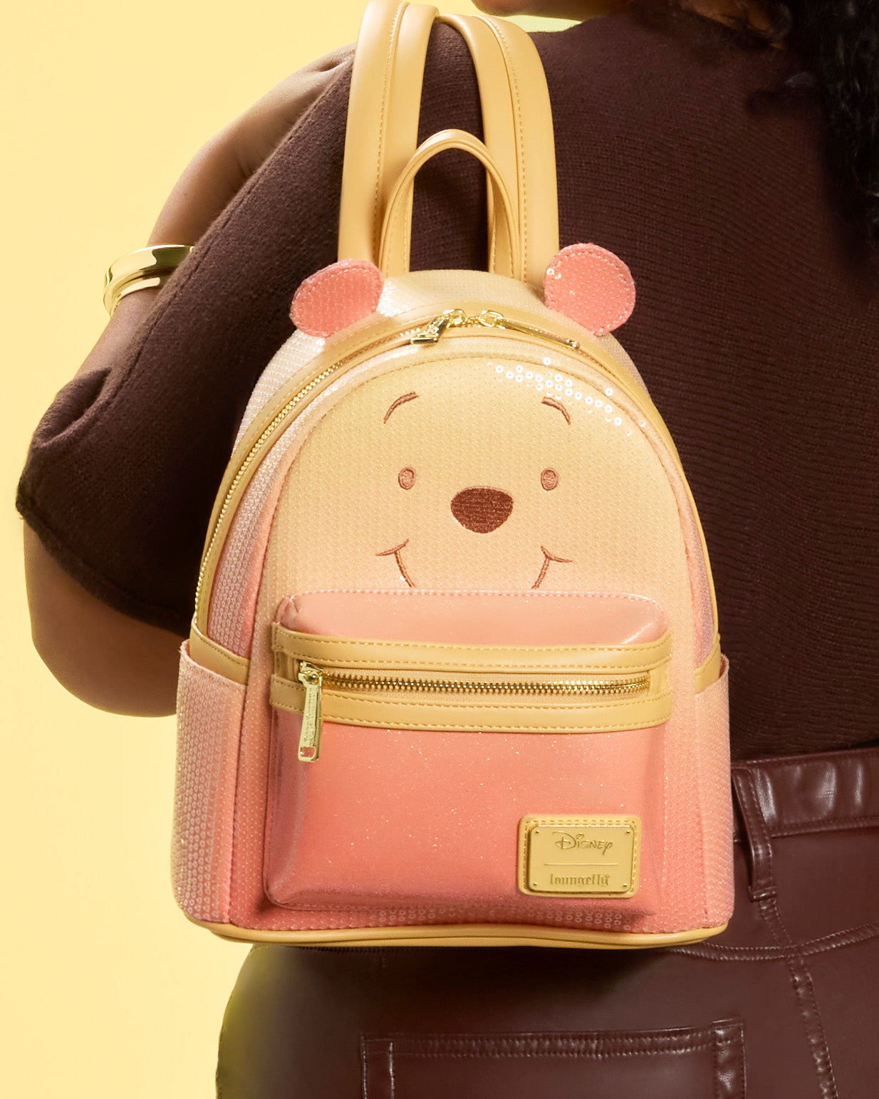 glitter mini backpack Winnie the Pooh Cosplay Sequin & Glitter Mini Backpack