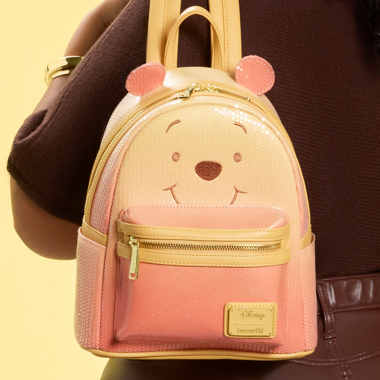 Winnie the Pooh Sequin Glitter Mini-Backpack